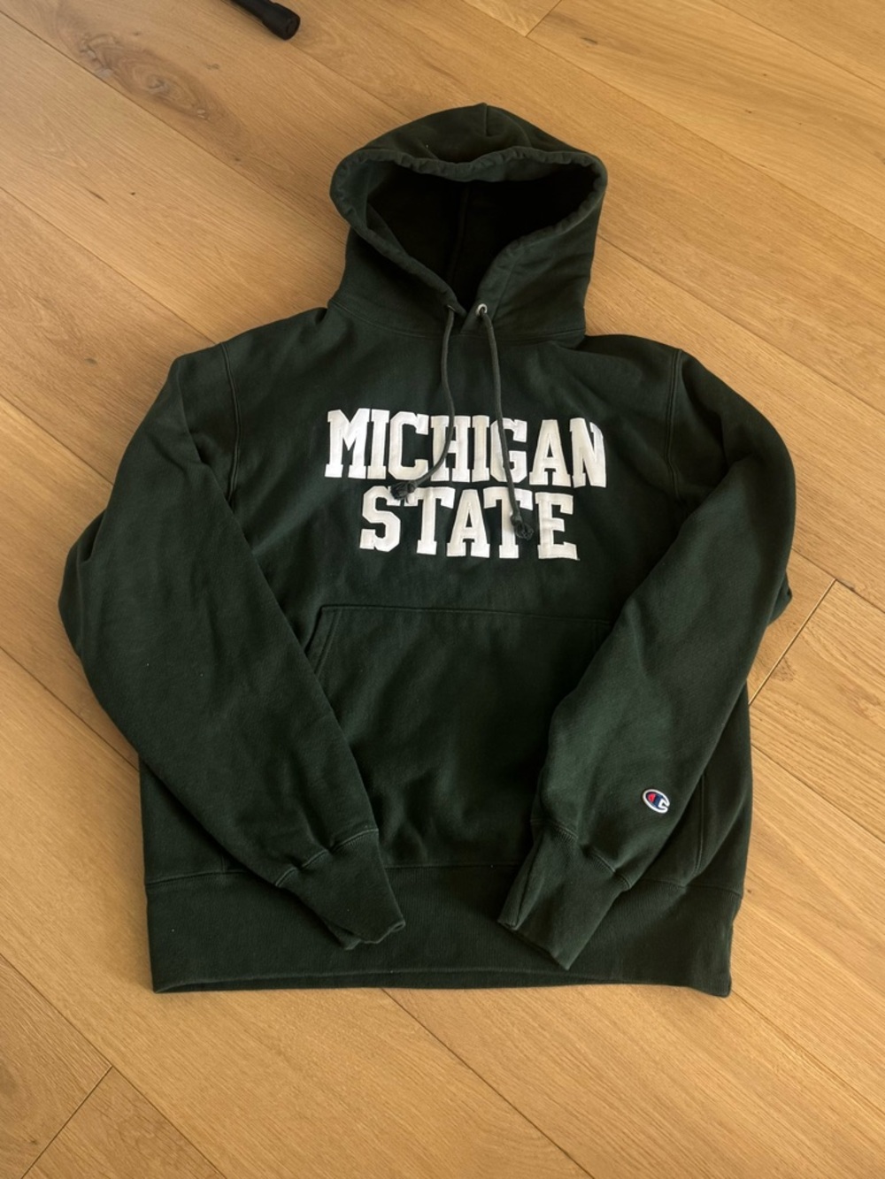 Champion Michigan State Dark Green Hoodie Size Medium